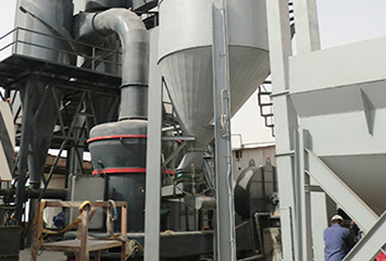 沙特時產20噸重晶石粉磨粉生產線